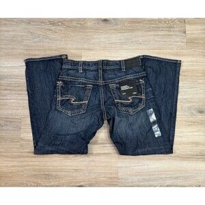 Silver Jeans Co. Mens 32x32 Gordie Loose Fit Straight Leg Jeans New w/Tags